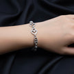 Interlocked Hearts Bolo Bracelet