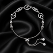 Interlocked Hearts Bolo Bracelet