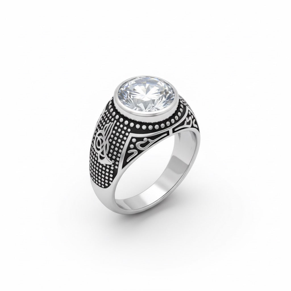 Solitaire Turkish Signet Ring