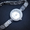 Diamond Row Glam Silver Watch