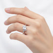 Baguette Diamond Crossover Ring