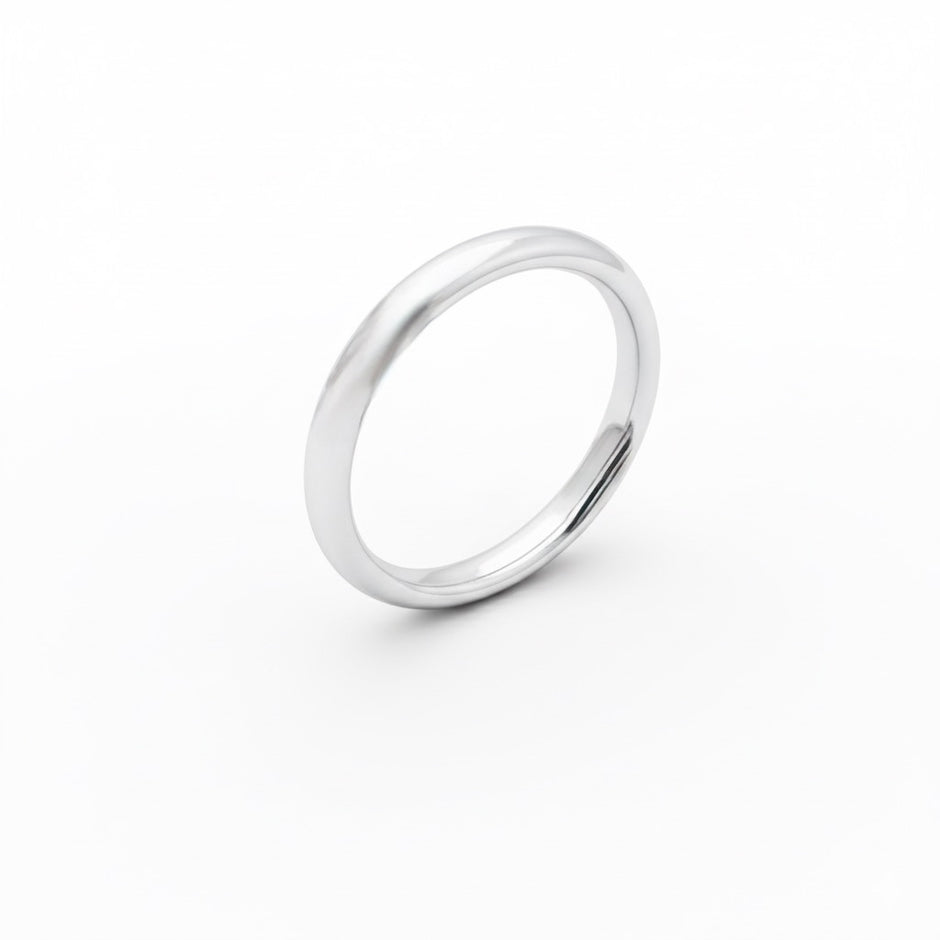 Essential Pure Silver Minimalist Band