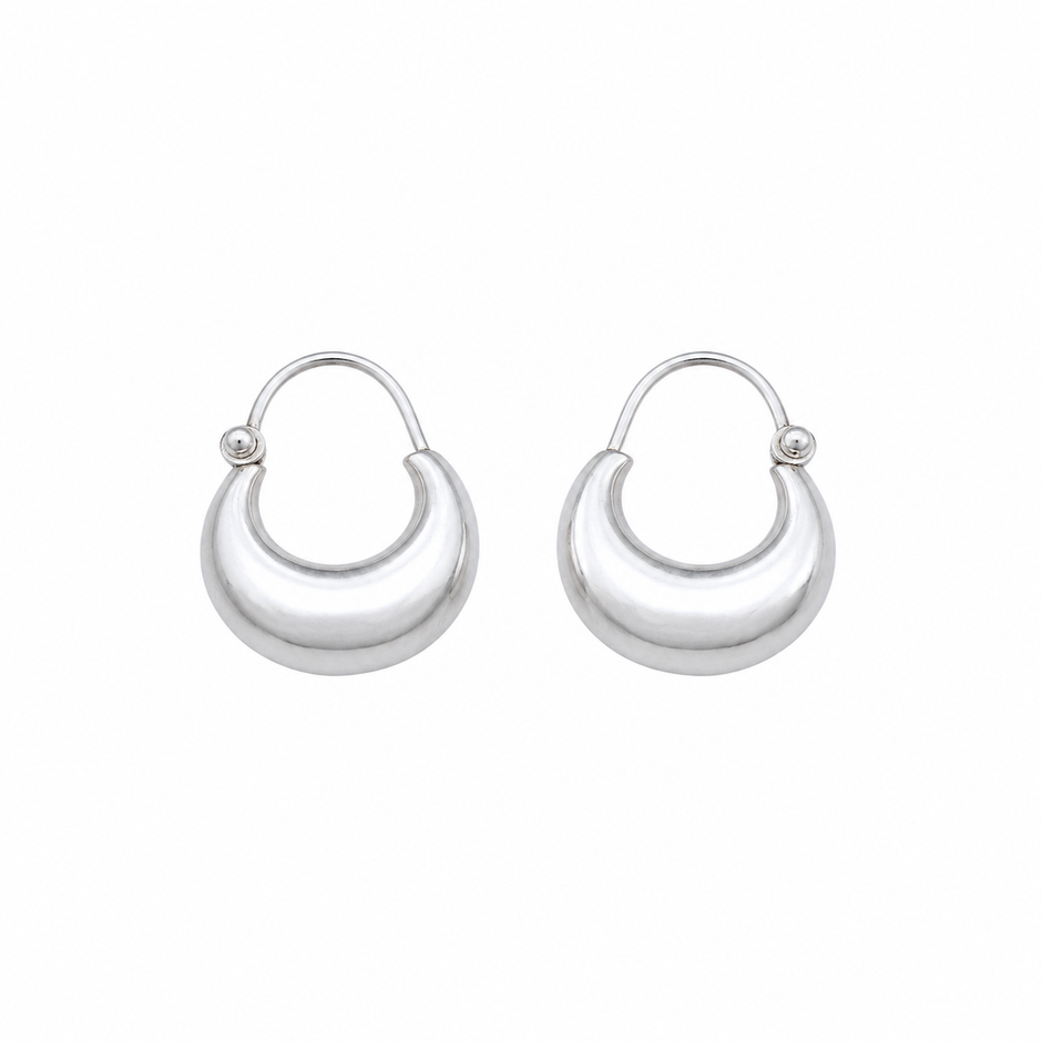 Classic Crescent Hoop Bali