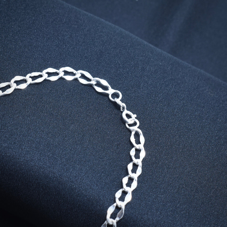 Octagonal Box Link Silver Chain