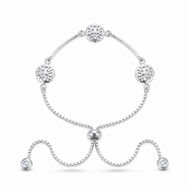 Floral Filigree Bolo Bracelet
