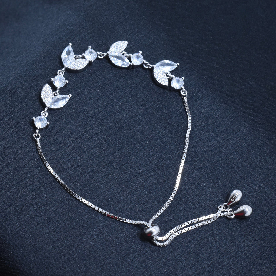 Leaf Garden Silver Bracelet