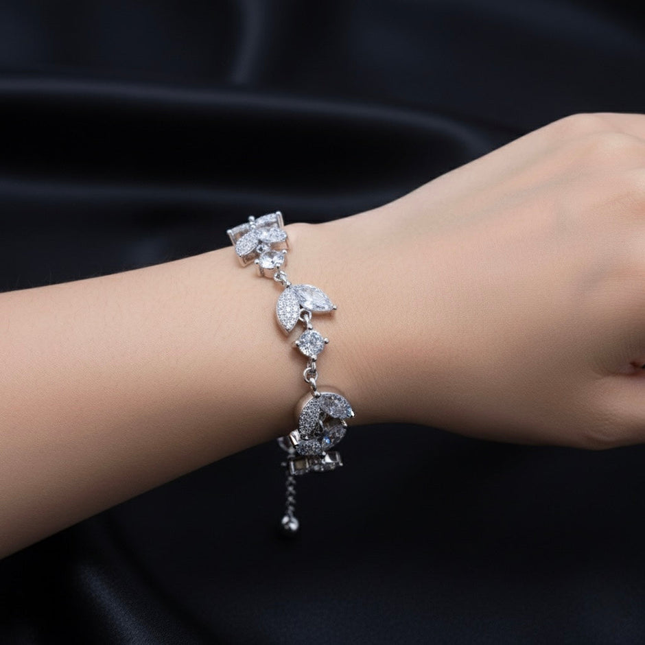 Leaf Garden Silver Bracelet