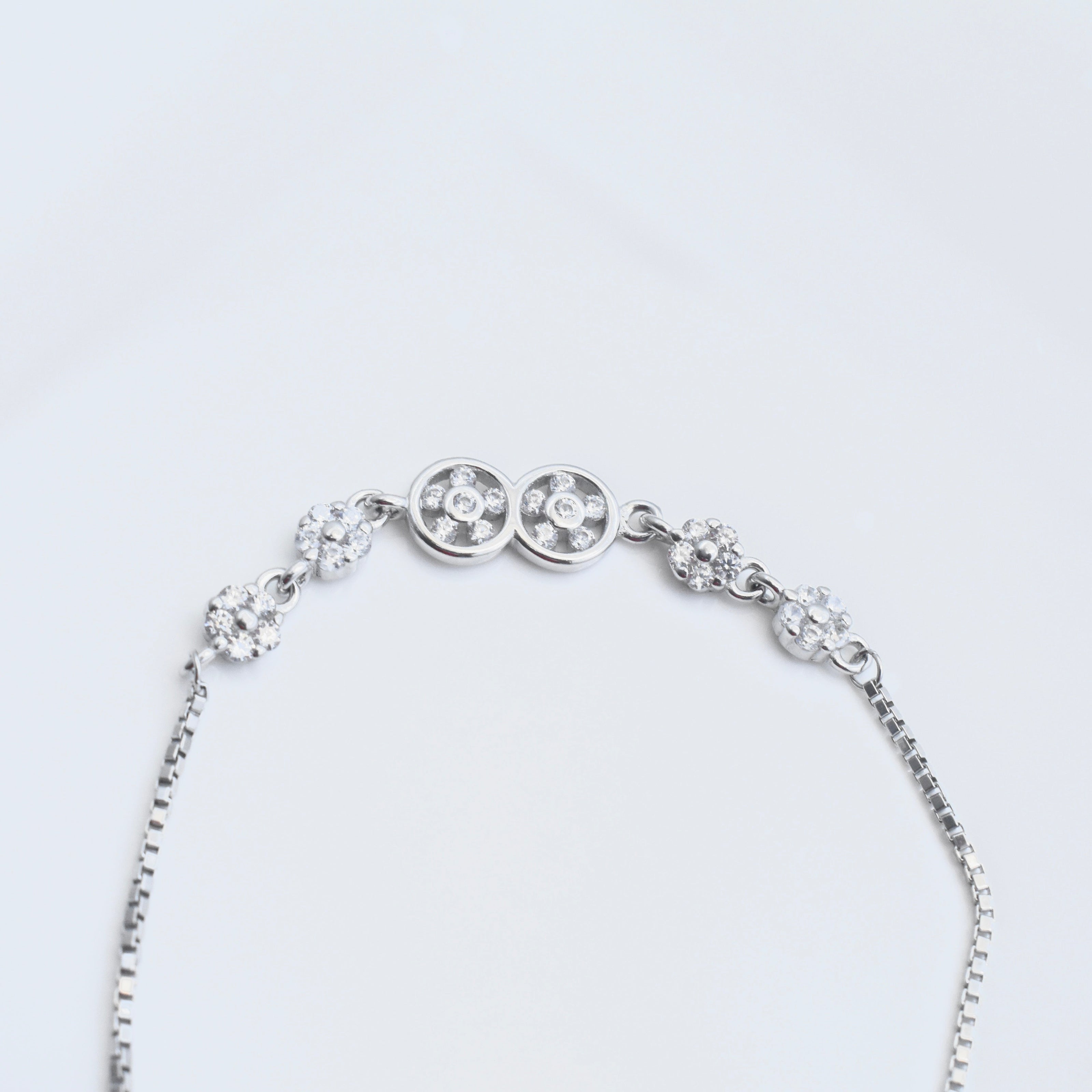 Floral Trio Silver Bracelet