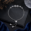 Floral Infinity Bolo Bracelet