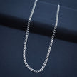 Oval Linked Unisex Silver Chain