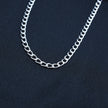 Oval Linked Unisex Silver Chain