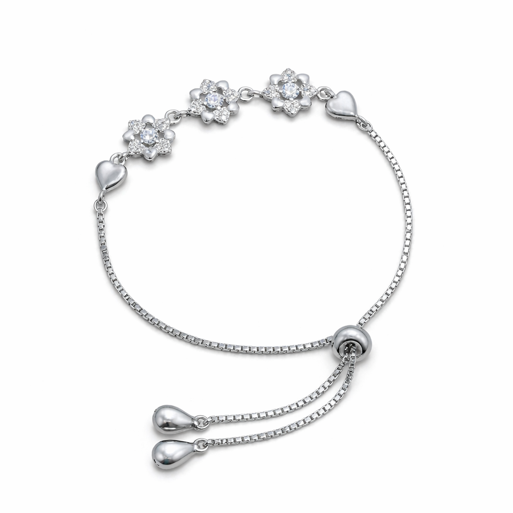 Blossom Heart Bolo Bracelet
