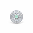 Adjustable Mint Green Stone Round Cocktail Ring
