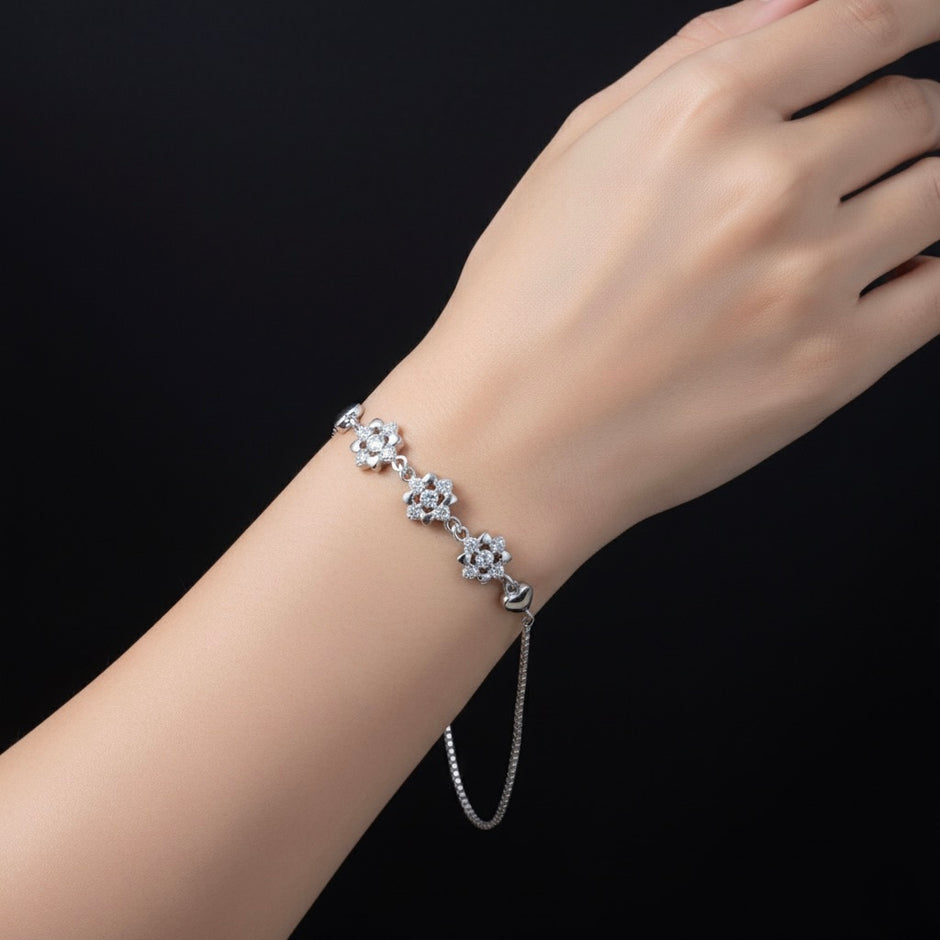 Blossom Heart Bolo Bracelet