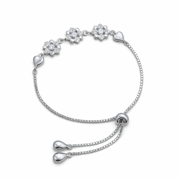 Blossom Heart Bolo Bracelet