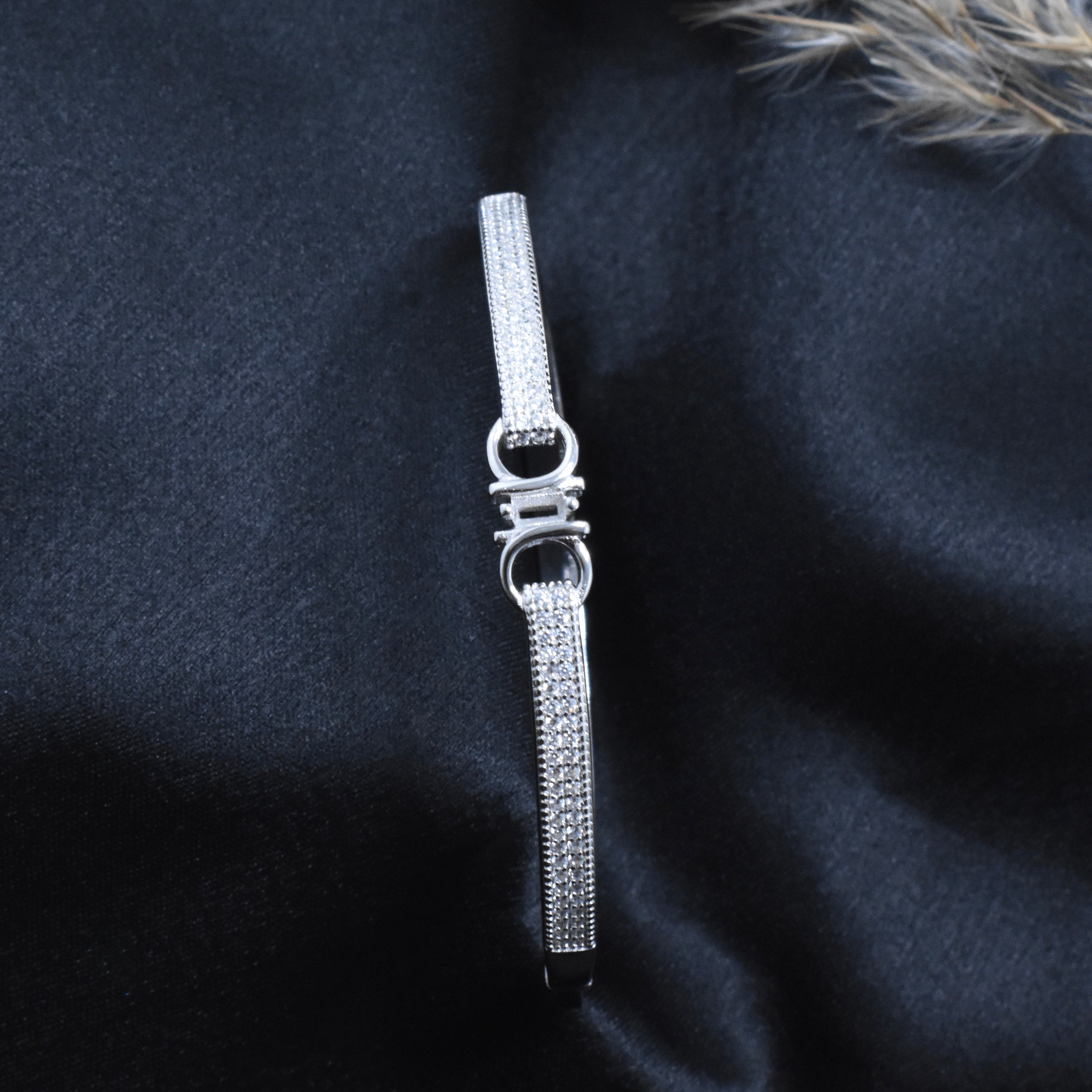 Dual Buckle Silver Bracelet