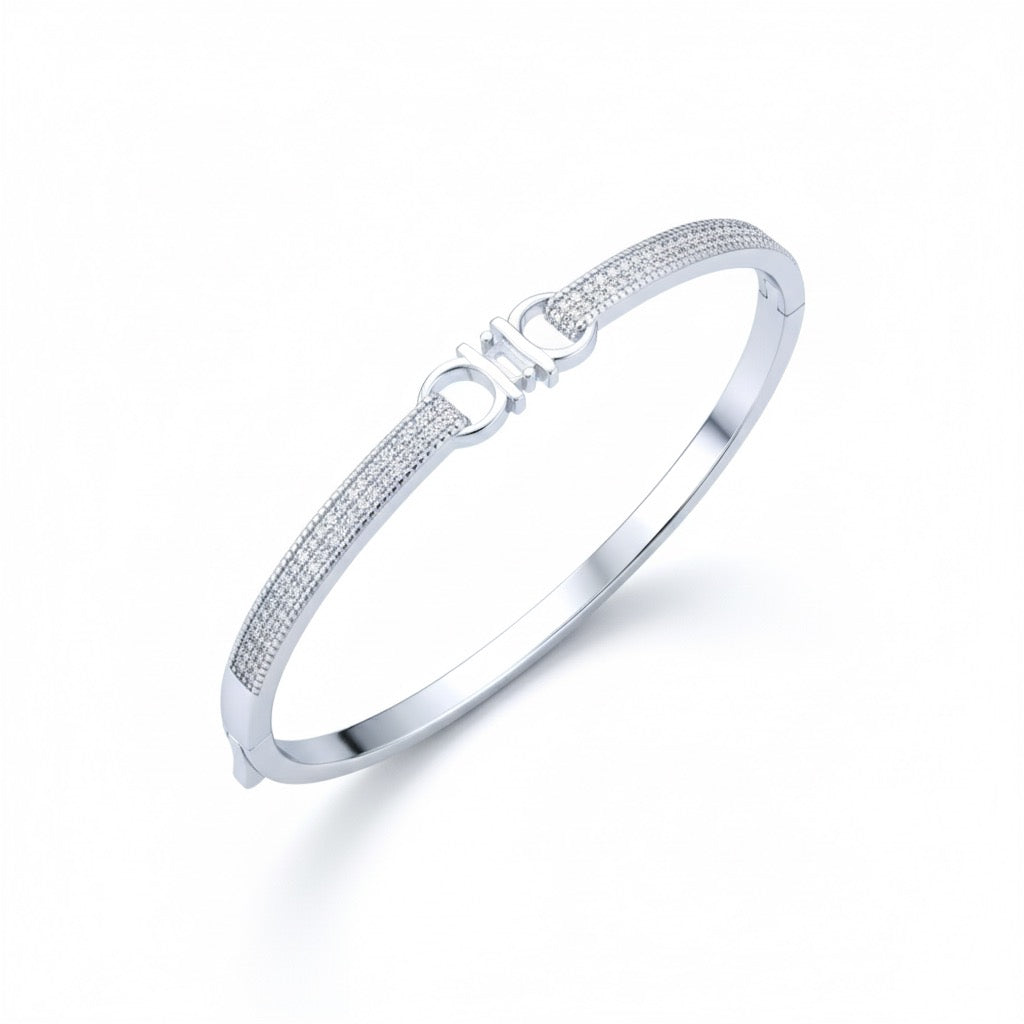 Dual Buckle Silver Bracelet