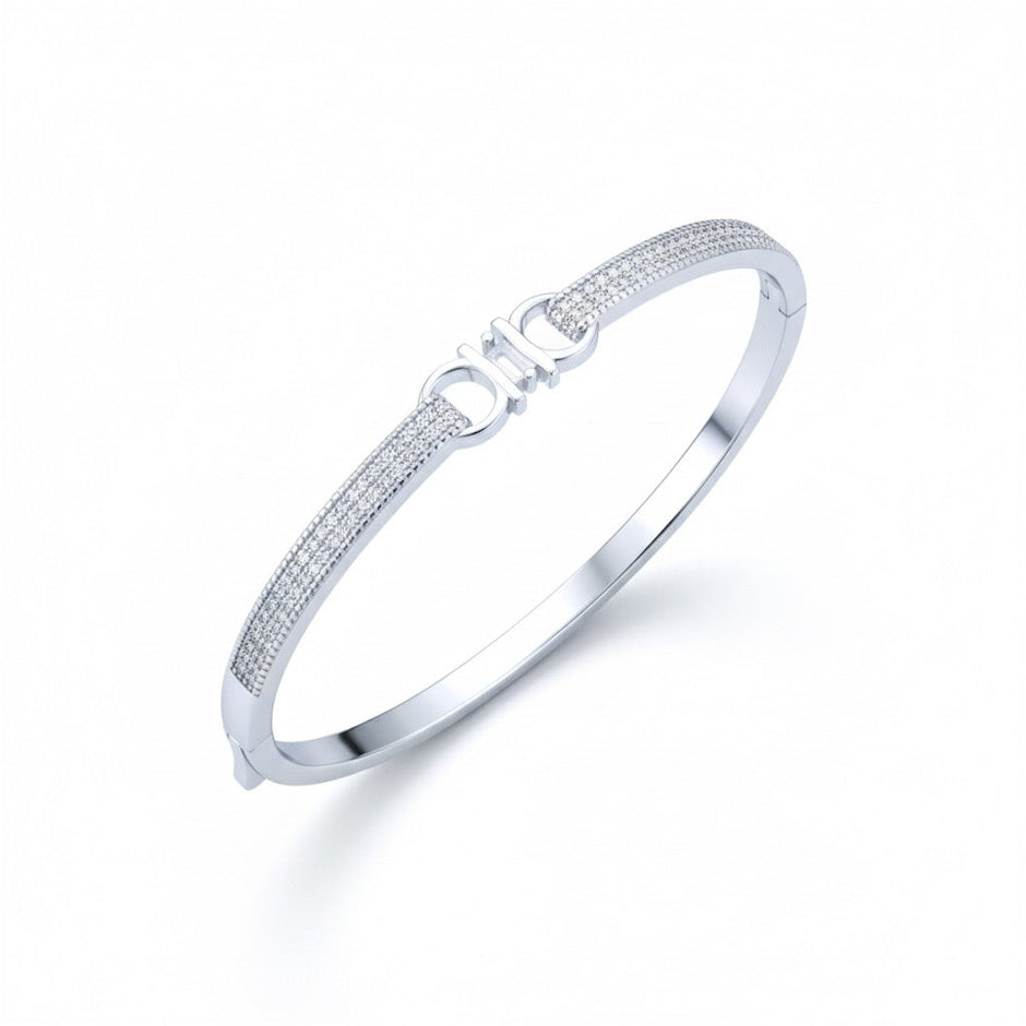 Dual Buckle Silver Bracelet