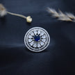 Adjustable Blue Sapphire Stone Round Cocktail Ring