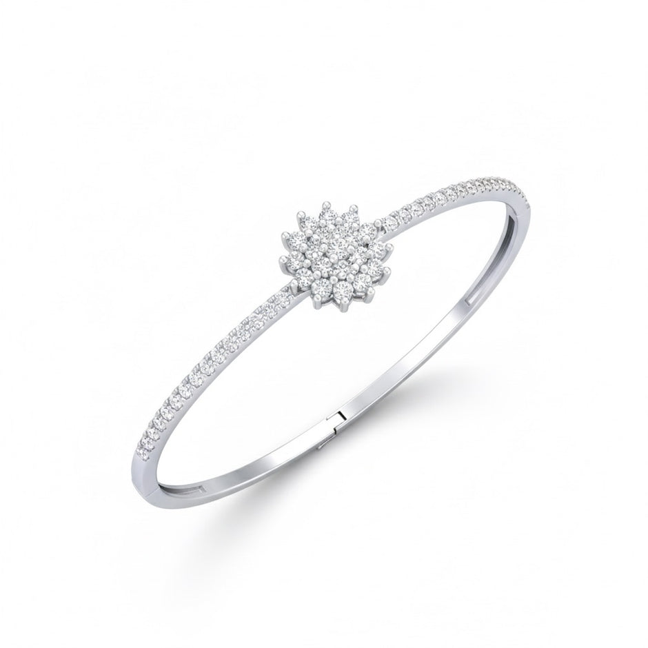 Floral Cluster Kada Bracelet