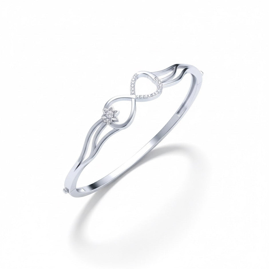 Infinity Wave Silver Bracelet