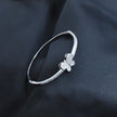 Diamond - Studded Silver Butterfly Bracelet