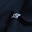 Dainty Heart Statement Ring