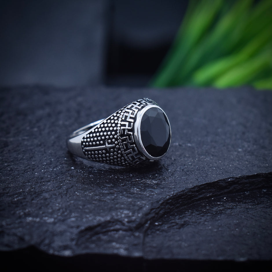 Swastik Turkish Signet Ring