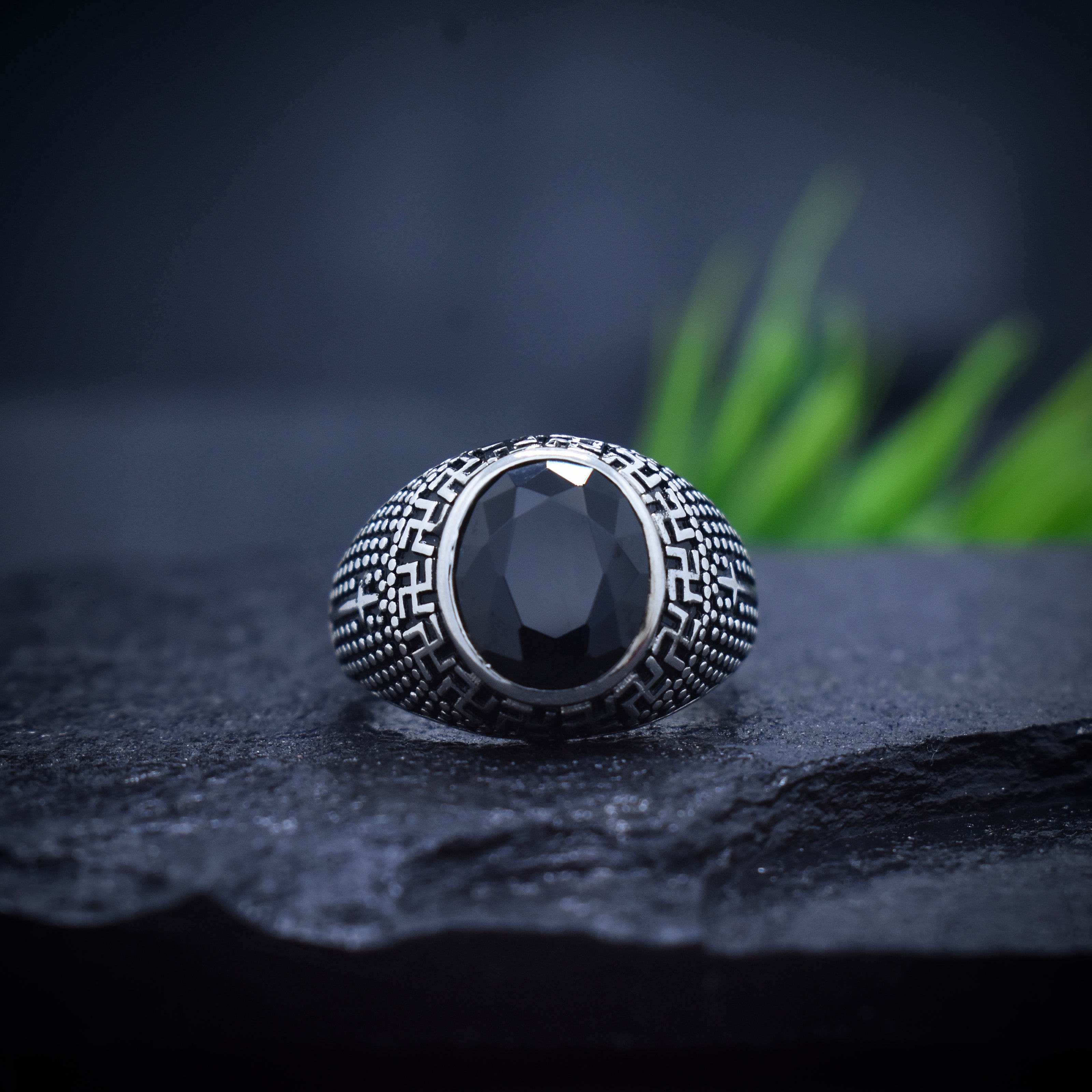 Swastik Turkish Signet Ring