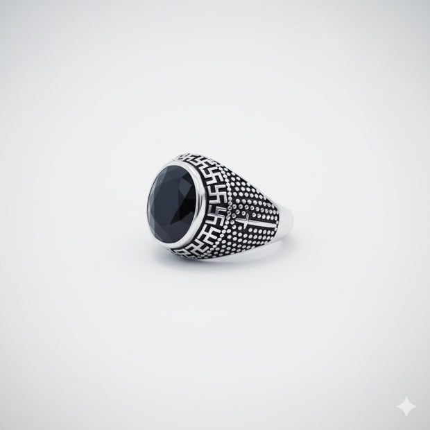 Swastik Turkish Signet Ring