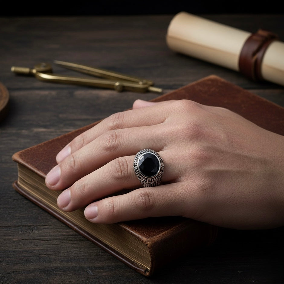 Swastik Turkish Signet Ring