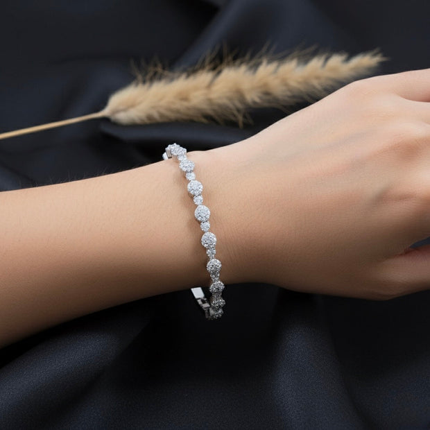 Vintage Round Silver Bracelet