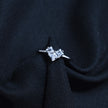 Geometric Heart Statement Ring