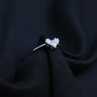 Geometric Heart Statement Ring