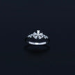 Floral Cluster Sterling Silver Ring