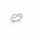 Infinity Heart Sterling Silver Ring