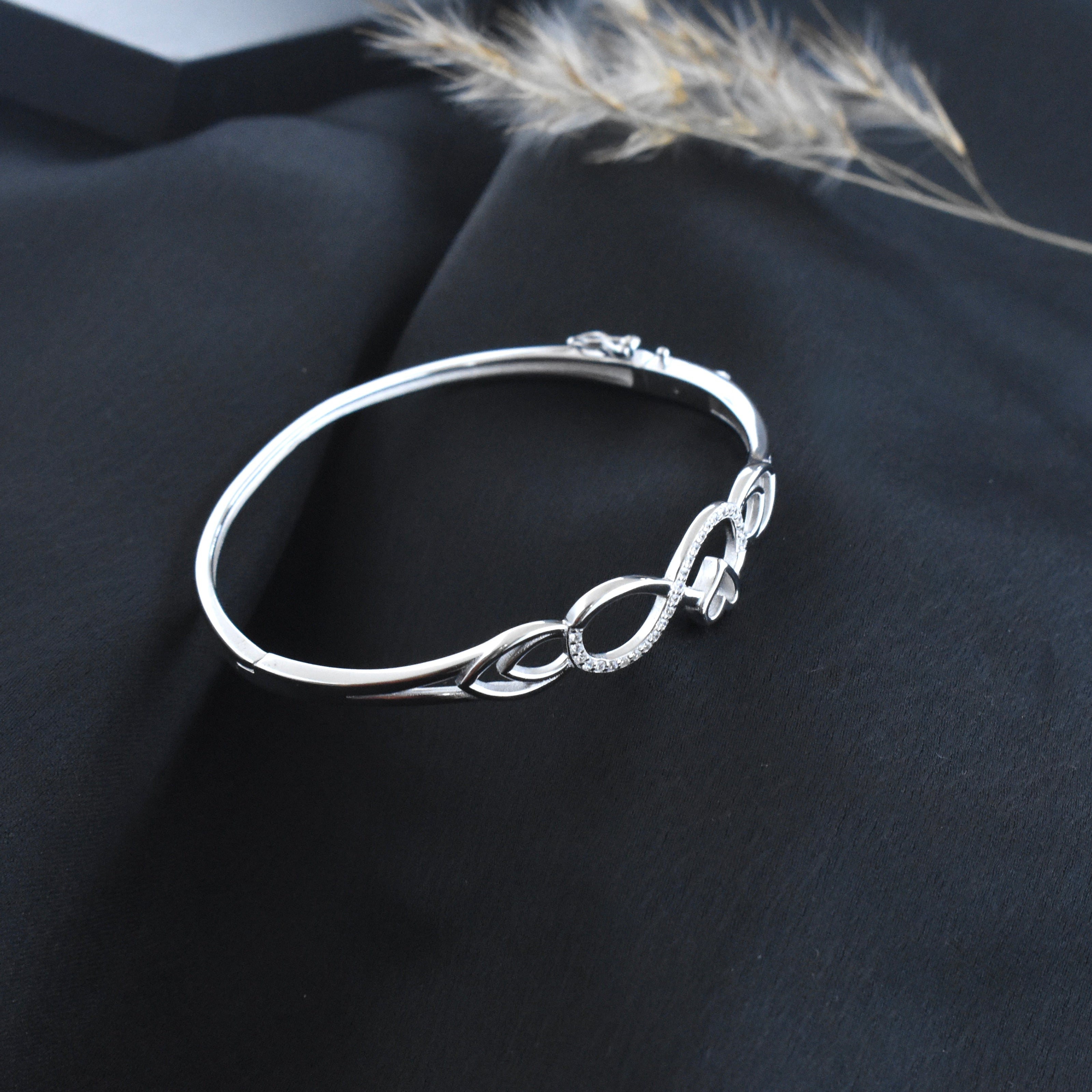 Infinity Heart Silver Bracelet