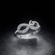 Infinity Heart Statement Ring