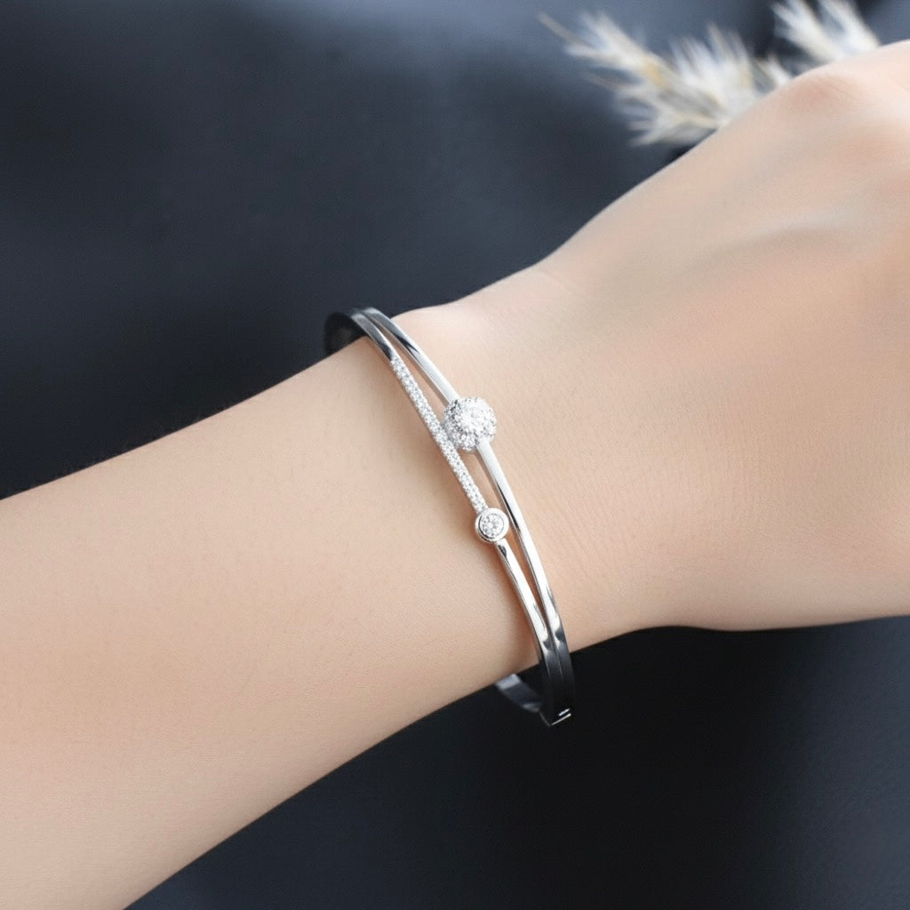 Orb Trail Silver Bracelet