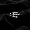 Minimal Dual Stone Open Ring