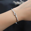 Heart Link Silver Bracelet