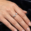 Dual Stone Round Open Ring