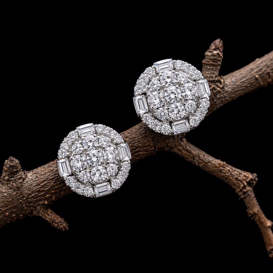 Mosaic Cluster Round Studs
