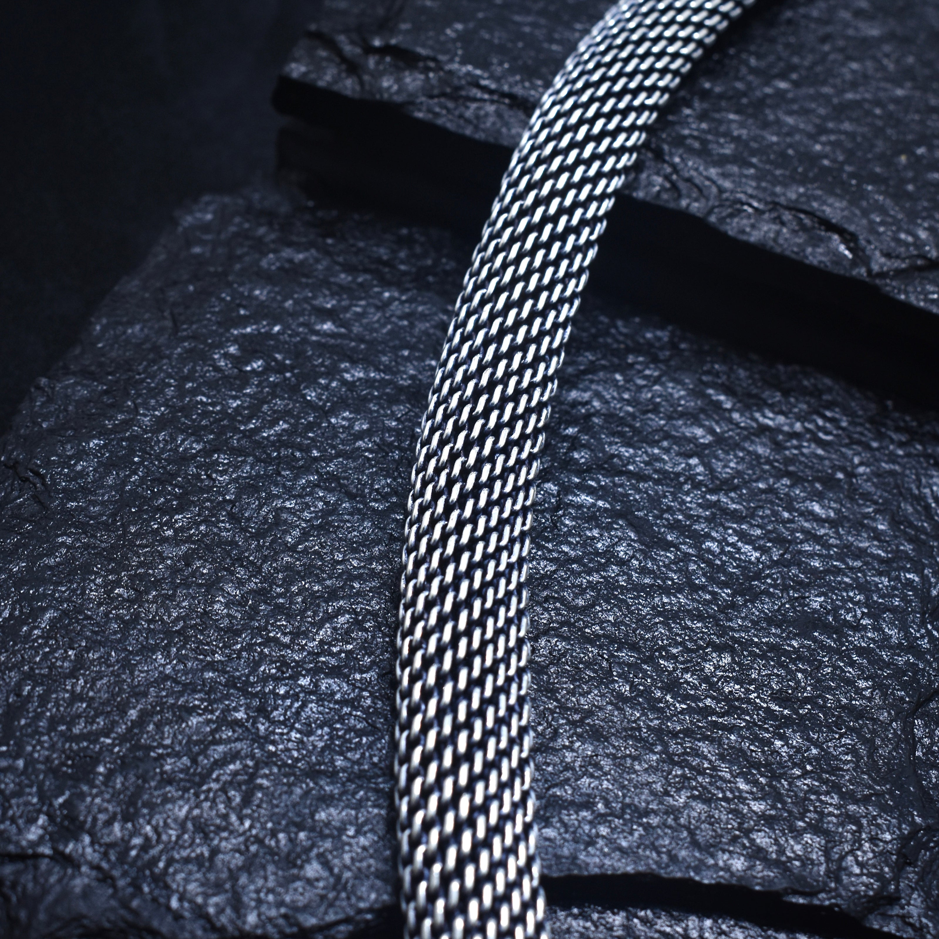 Antique Mesh Silver Bracelet