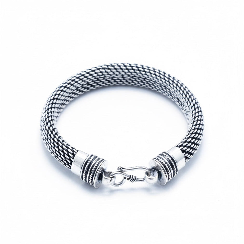 Antique Mesh Silver Bracelet