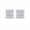 Mosaic Square Halo Studs