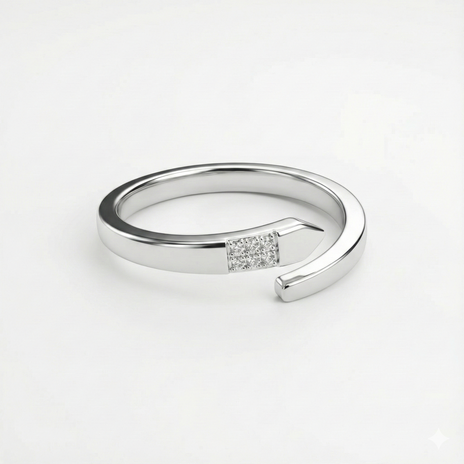 Minimal Nail Wrap Ring