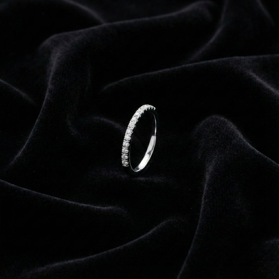 Minimal Pavé Band Ring