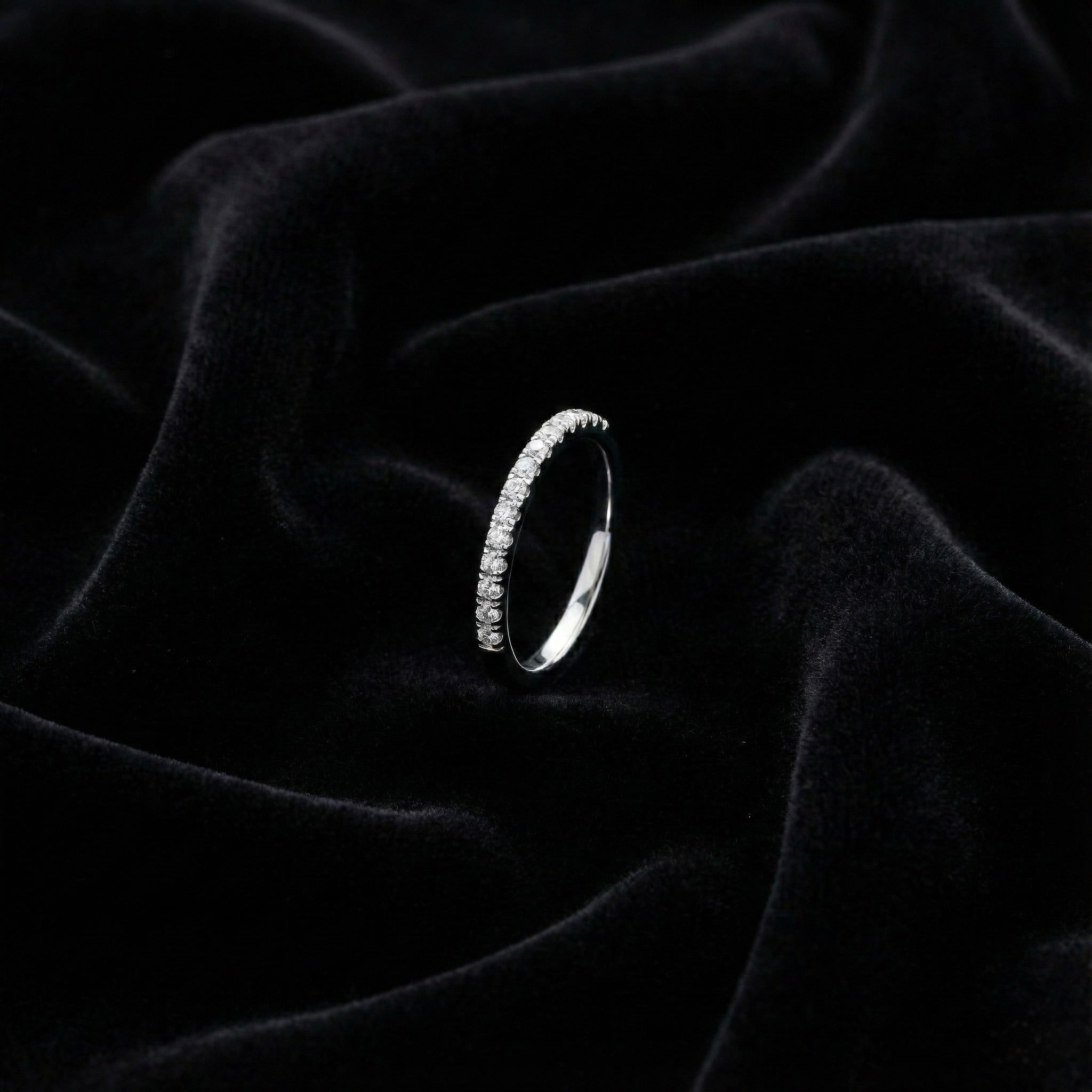 Classic Half-Eternity Zircon Band