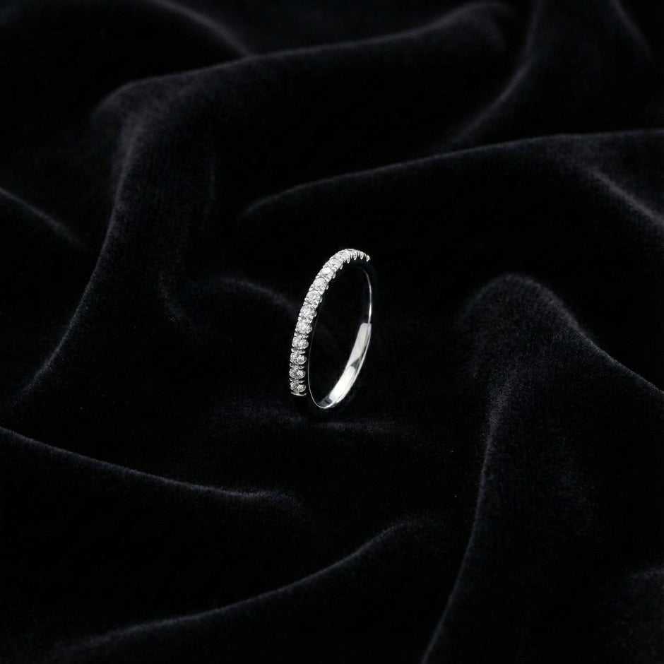 Classic Half-Eternity Zircon Band